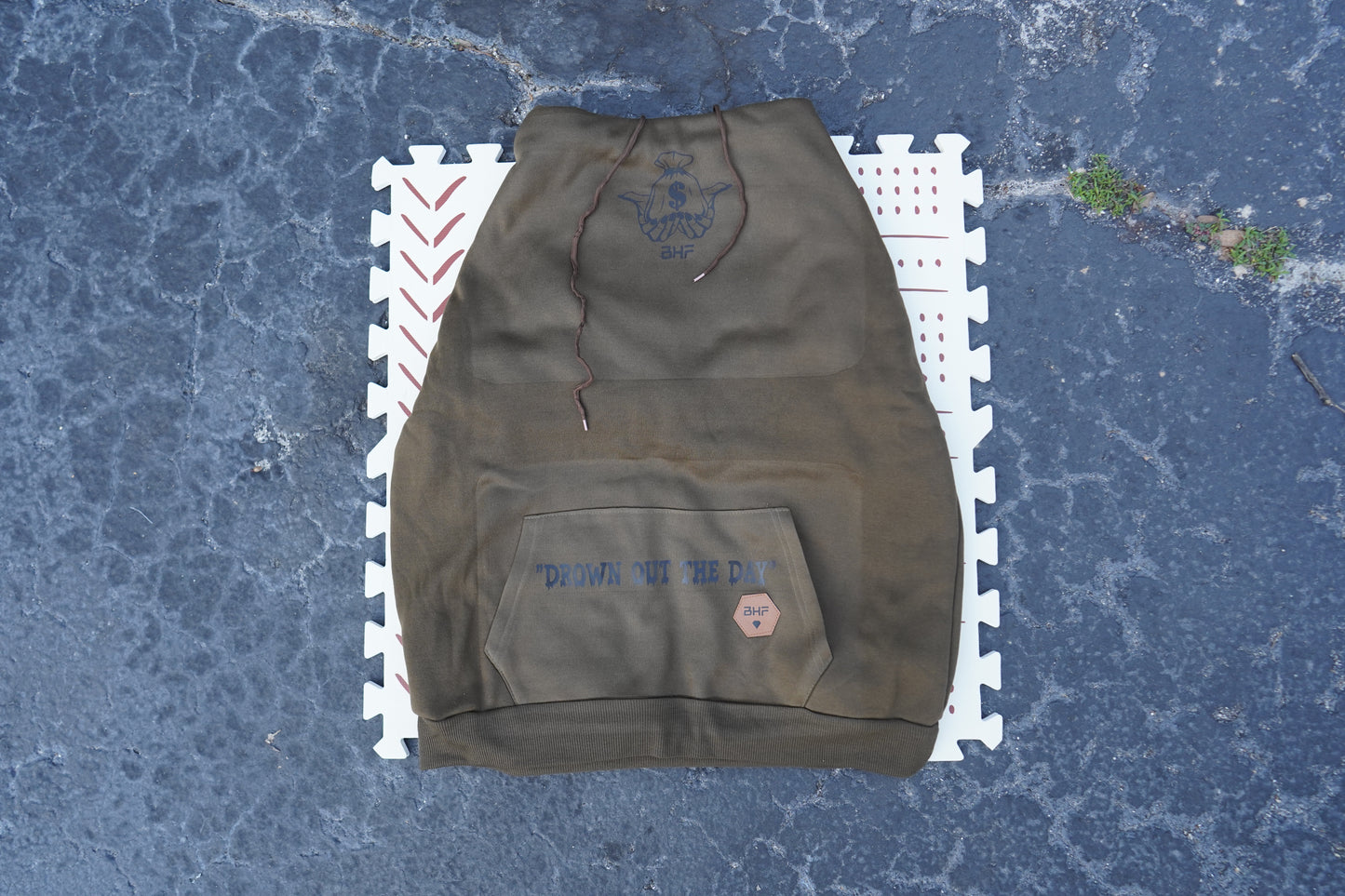 BHF Hoodie With Mask (Olive)