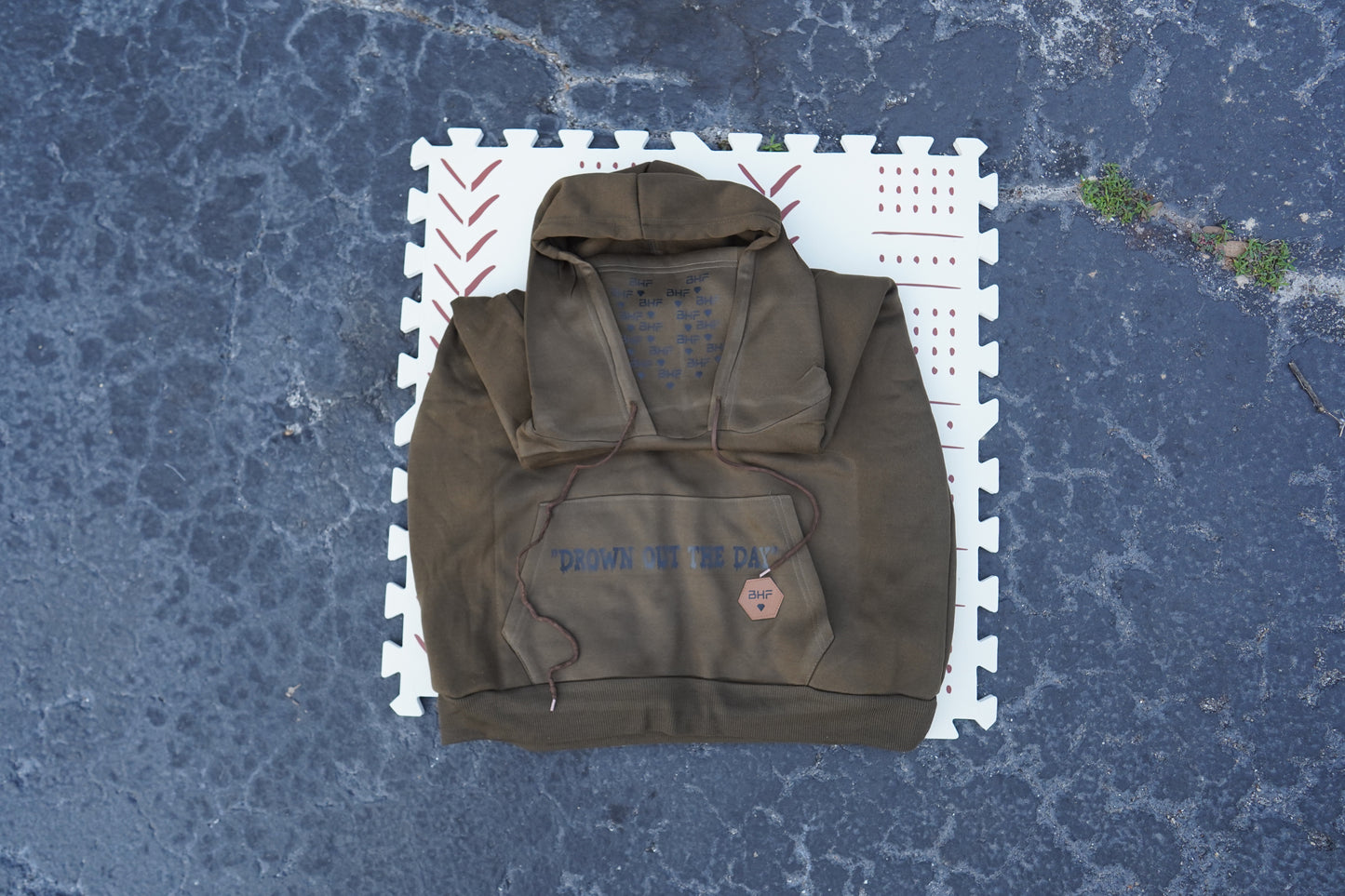BHF Hoodie With Mask (Olive)