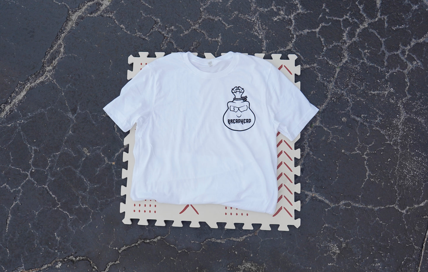 Bread Head Shirt (Money Bag Logo white)