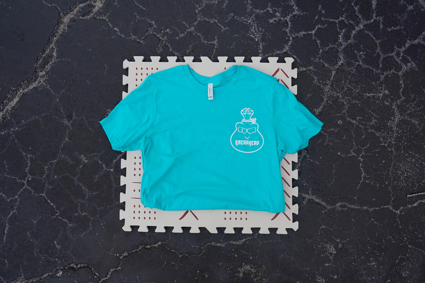 Bread Head Shirt (Money Bag Logo TEAL)